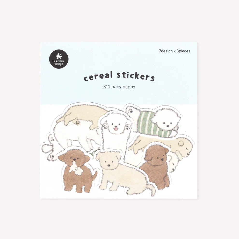 Suatelier Cereal Stickers 311 baby puppy