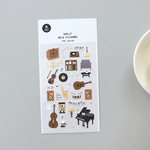 Suatelier Stickers no. 1189 jazz cafe