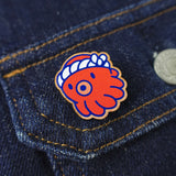 Lil Tako Octopus Wooden Pin Badge