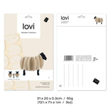 Lovi Sheep Natural Mix (11cm) - 3D Wooden Figure