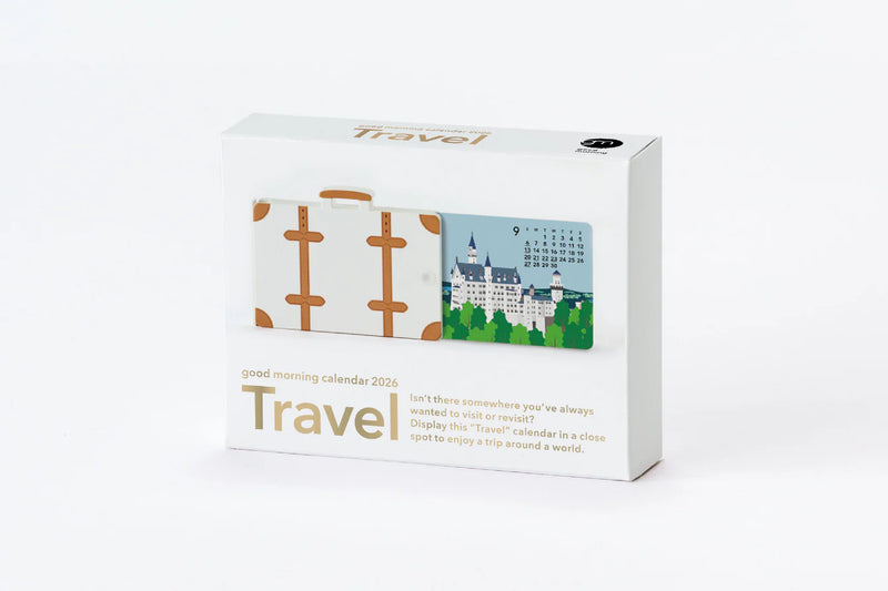 Good Morning Travel 2026 3D Desk Calendar