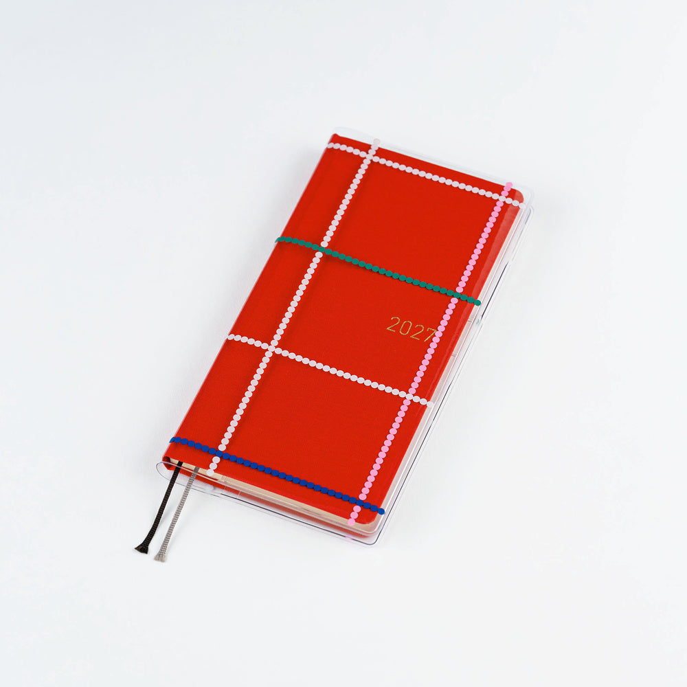 Hobonichi - Yoshie Watanabe: Cover on Cover for Weeks Size (Dotted Plaid)