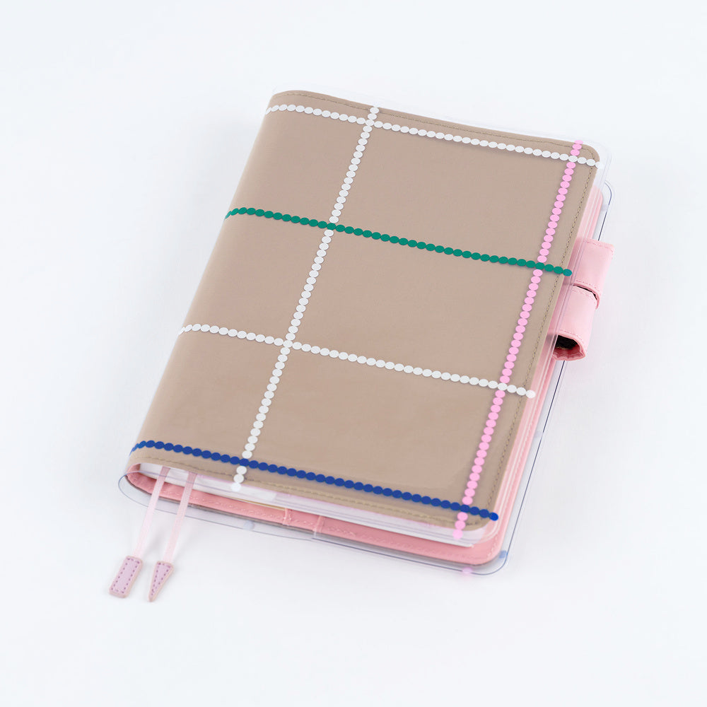 Hobonichi - Yoshie Watanabe: Cover on Cover for A5 Size (Dotted Plaid)