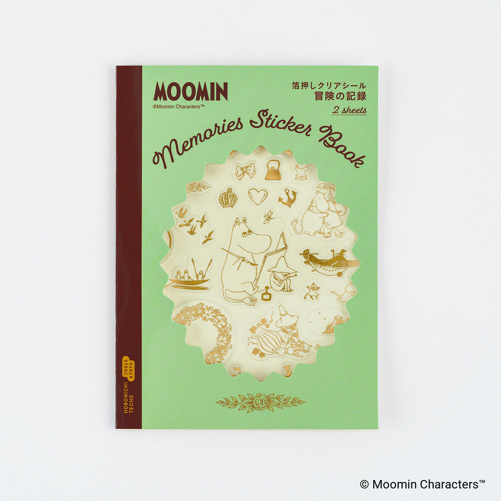 Hobonichi - Moomin: Foil-Stamped Clear Stickers (Adventure Log)