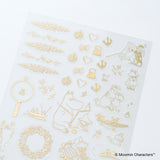 Hobonichi - Moomin: Foil-Stamped Clear Stickers (Adventure Log)