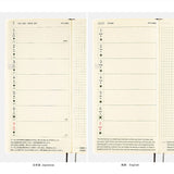Hobonichi Weeks English 2024 Three Faces
