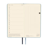 Hobonichi Weeks 2026 Leather: Snow Blue (January Start)