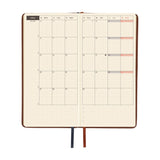 Hobonichi Weeks 2026 Leather: Wine Brown (January Start)