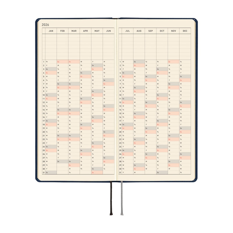 Hobonichi Weeks 2026 Colours: Cosmo Blue (January Start)
