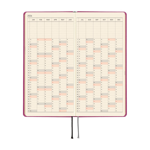 Hobonichi Weeks 2026 Colours: Peony Purple (January Start)