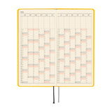 Hobonichi Weeks Mega 2026 Colours: Full Moon Yellow (January Start)