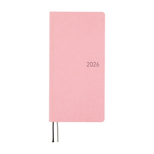 Hobonichi Weeks Mega 2026 Colours: Strawberry Milk (January Start)