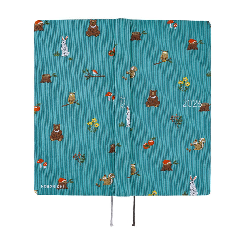 Hobonichi Weeks Mega 2026 Bow & Tie: In the Forest (January Start)