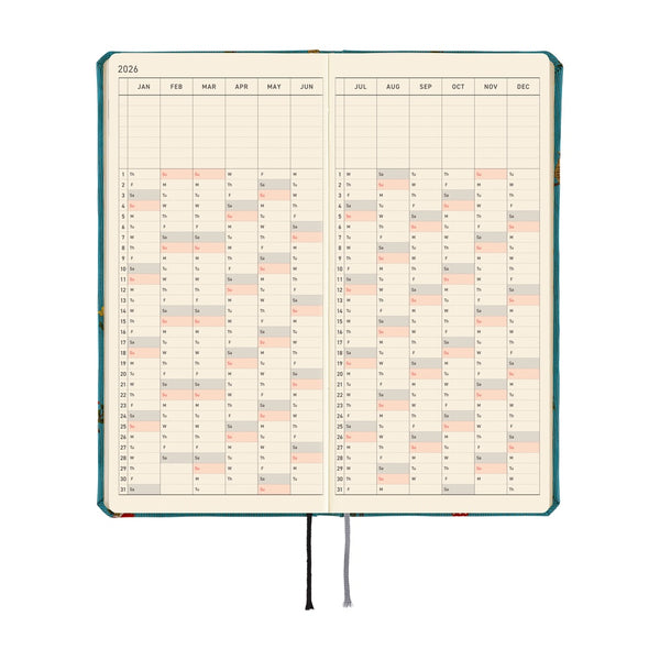 Hobonichi Weeks Mega 2026 Bow & Tie: In the Forest (January Start)