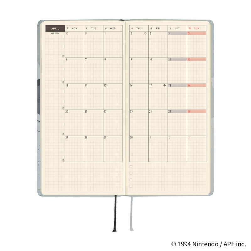 Hobonichi Weeks 2026 MOTHER: The Secret of MOTHER 2 (January Start)