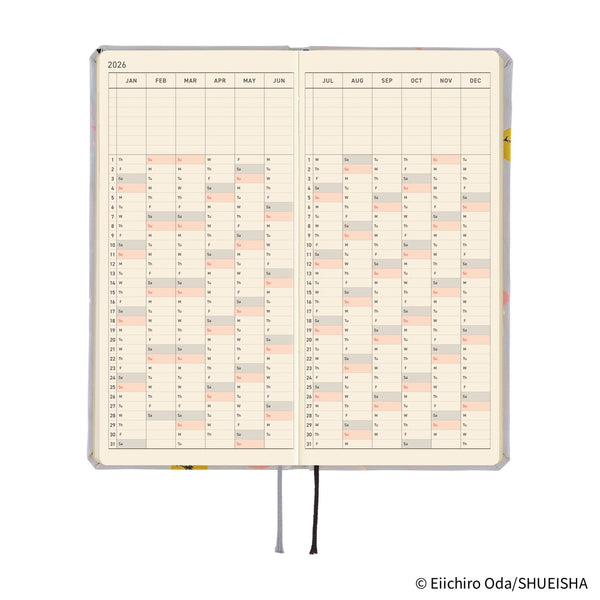 Hobonichi Weeks 2026 ONE PIECE magazine: Hiriluk’s Cherry Blossoms