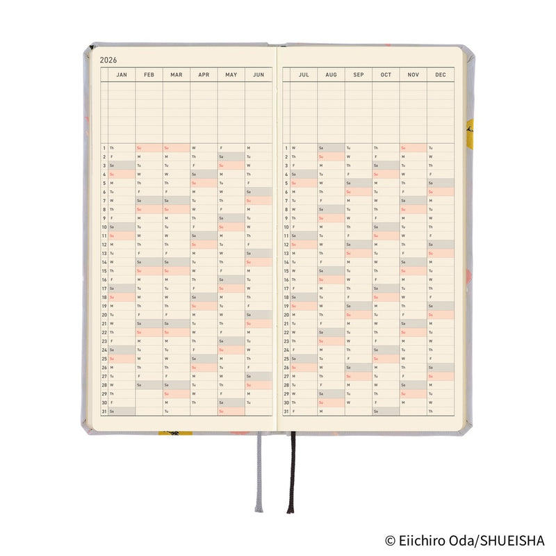 Hobonichi Weeks 2026 ONE PIECE magazine: Hiriluk’s Cherry Blossoms