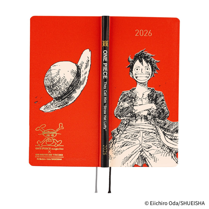 Hobonichi Weeks 2026 ONE PIECE magazine: Straw Hat Luffy (Red)
