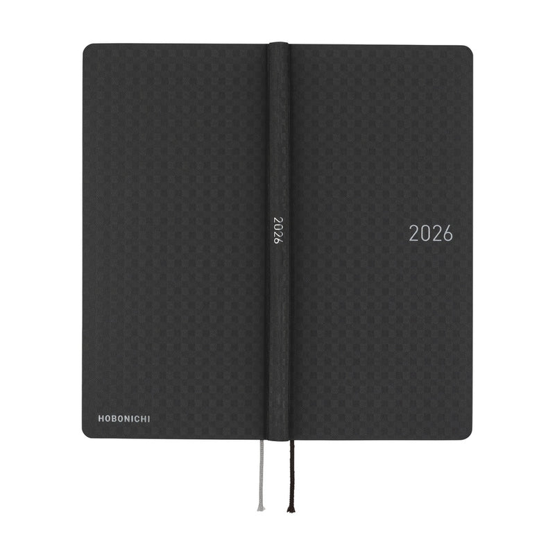 Hobonichi Weeks 2026 Paper Series: Black Gingham (January Start)