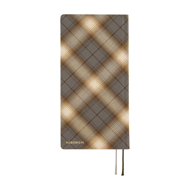 Hobonichi Weeks 2026 Shirt Fabric: Foggy Plaid (January Start)