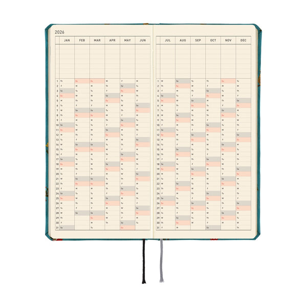 Hobonichi Weeks 2026 Bow & Tie: In the Forest (January Start)