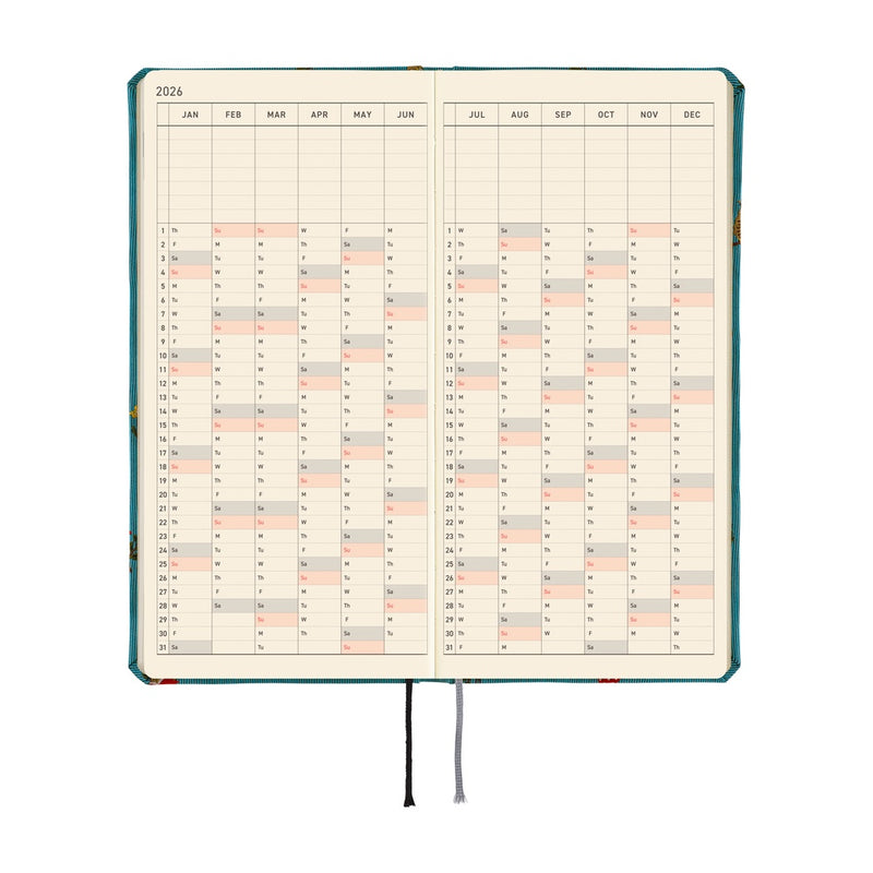 Hobonichi Weeks 2026 Bow & Tie: In the Forest (January Start)