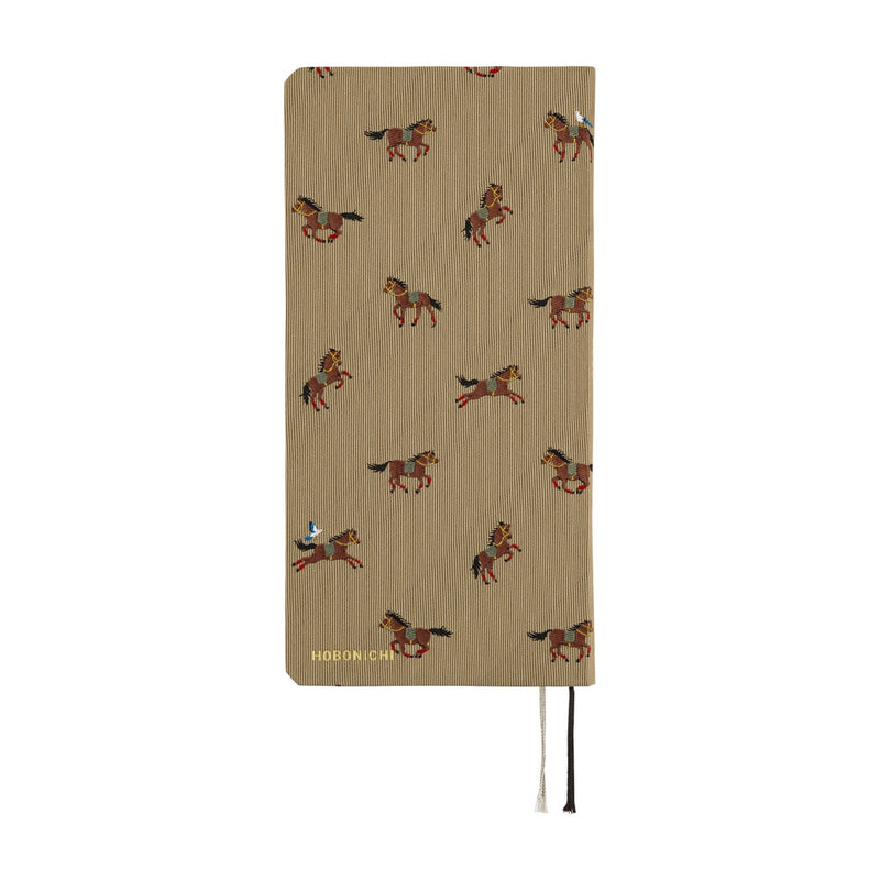 Hobonichi Weeks 2026 Bow & Tie: Galloping Horses (January Start)