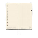 Hobonichi Weeks 2026 White Line: Black (January Start)
