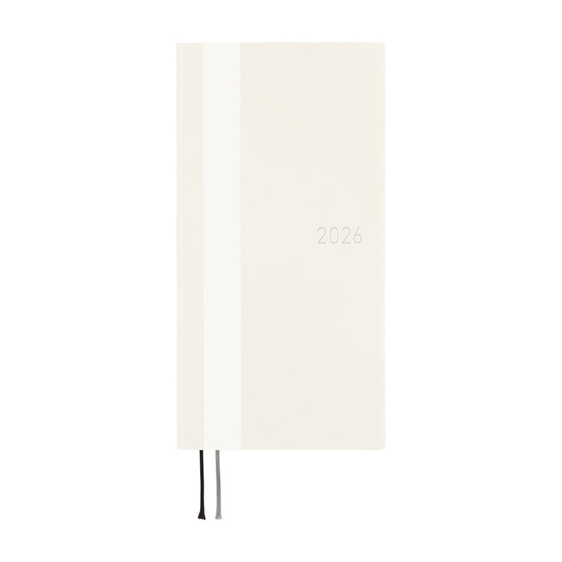 Hobonichi Weeks 2026 White Line: Ivory (January Start)