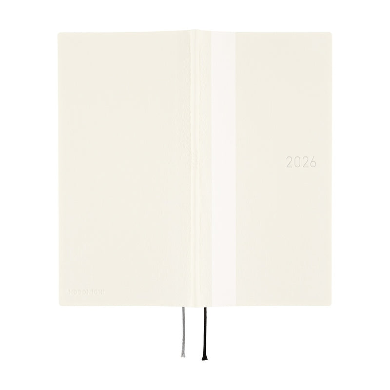 Hobonichi Weeks 2026 White Line: Ivory (January Start)