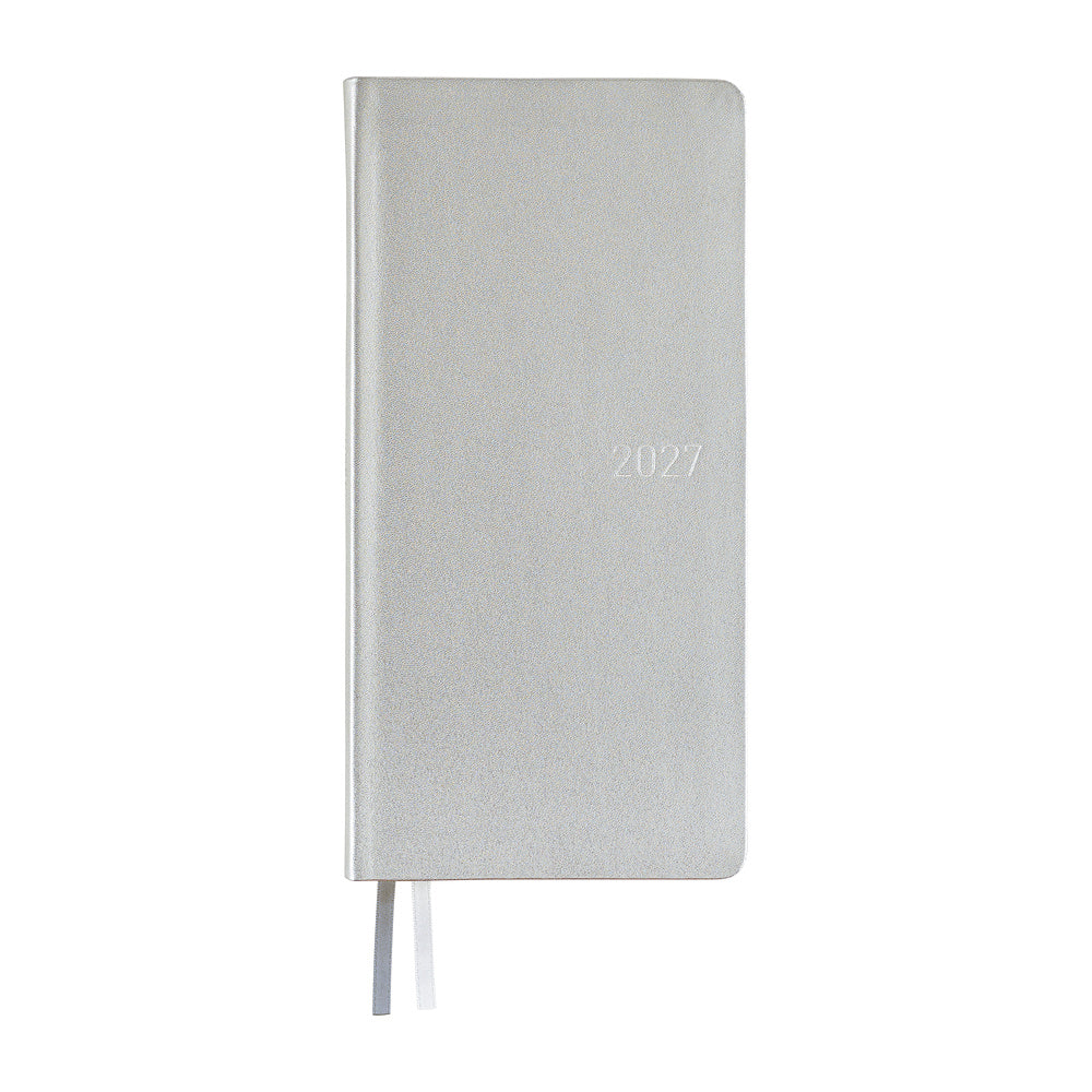 Hobonichi Weeks 2027 - Leather: Noble Silver (January Start)