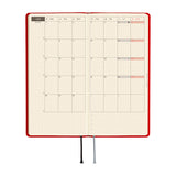 Hobonichi Weeks 2027 - Colours: Poppy Red (January Start)