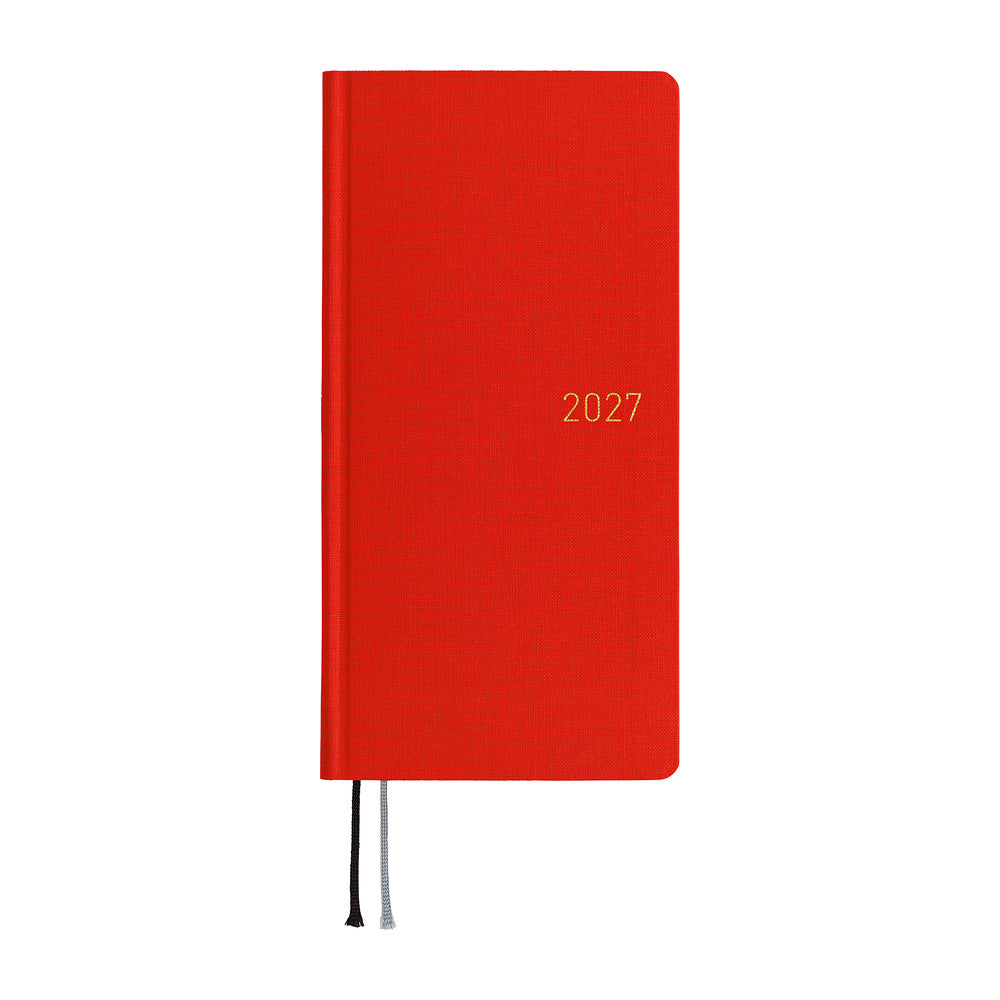 Hobonichi Weeks Mega 2027 - Colours: Poppy Red (January Start)
