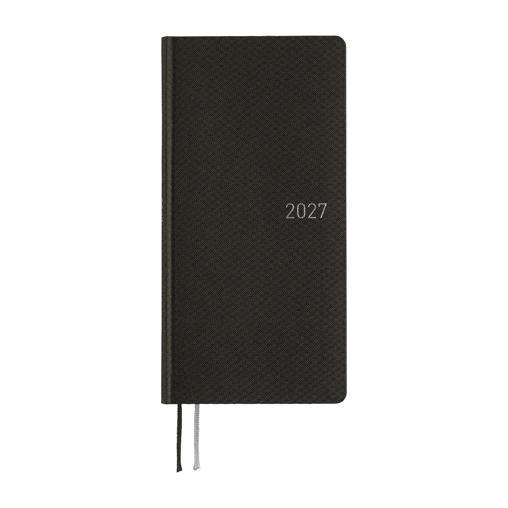Hobonichi Weeks 2027 - Paper Series: Black Argyle (January Start)