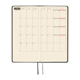 Hobonichi Weeks 2027 - Paper Series: Black Argyle (January Start)