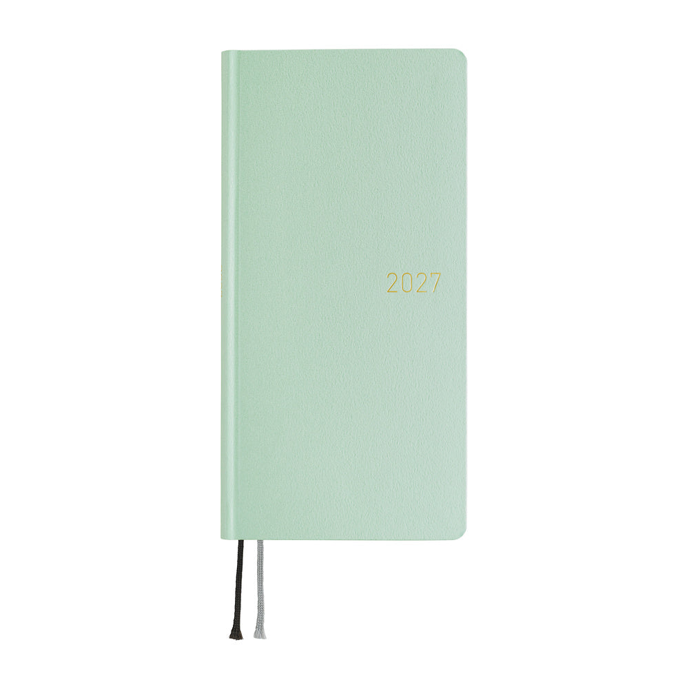 Hobonichi Weeks 2027 - Paper Series: Frosty Jade (January Start)