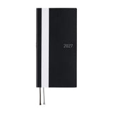 Hobonichi Weeks 2027 - White Line: Black (January Start)