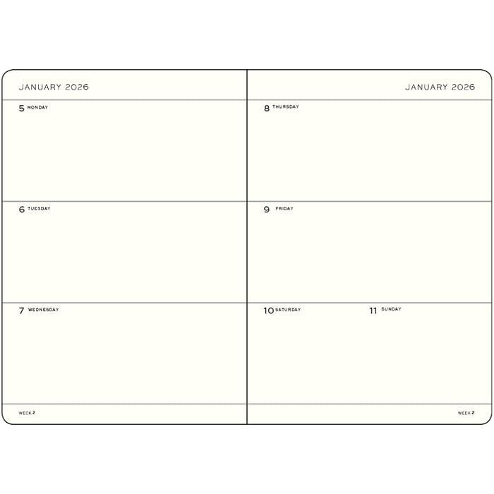 Leuchtturm 2026 Hardcover Diary - Weekly Planner A5