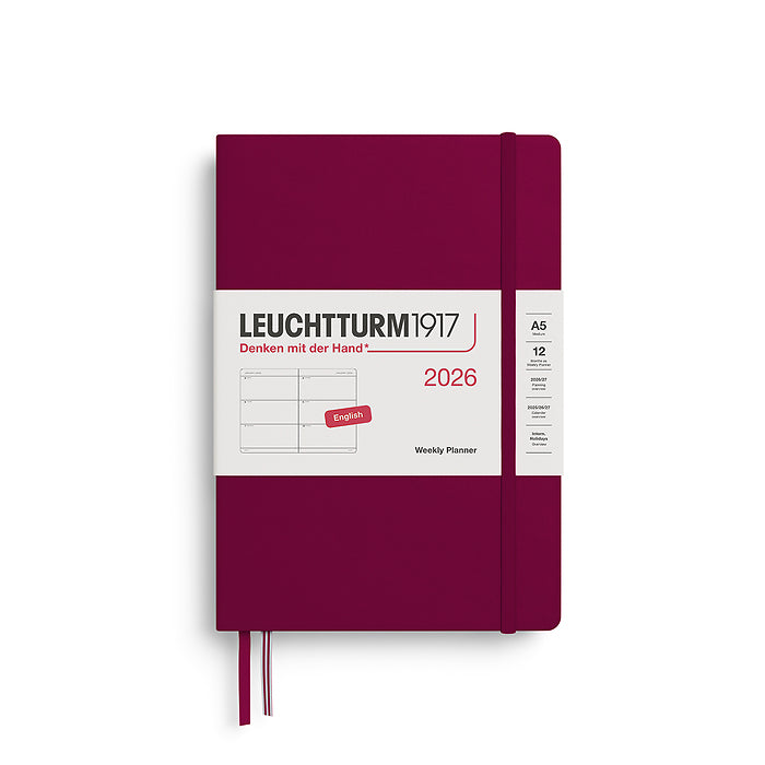 Leuchtturm 2026 Hardcover Diary - Weekly Planner A5