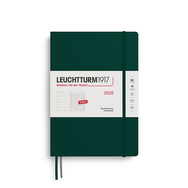 Leuchtturm 2026 B5 Hardcover Diary - Weekly Planner & Notebook