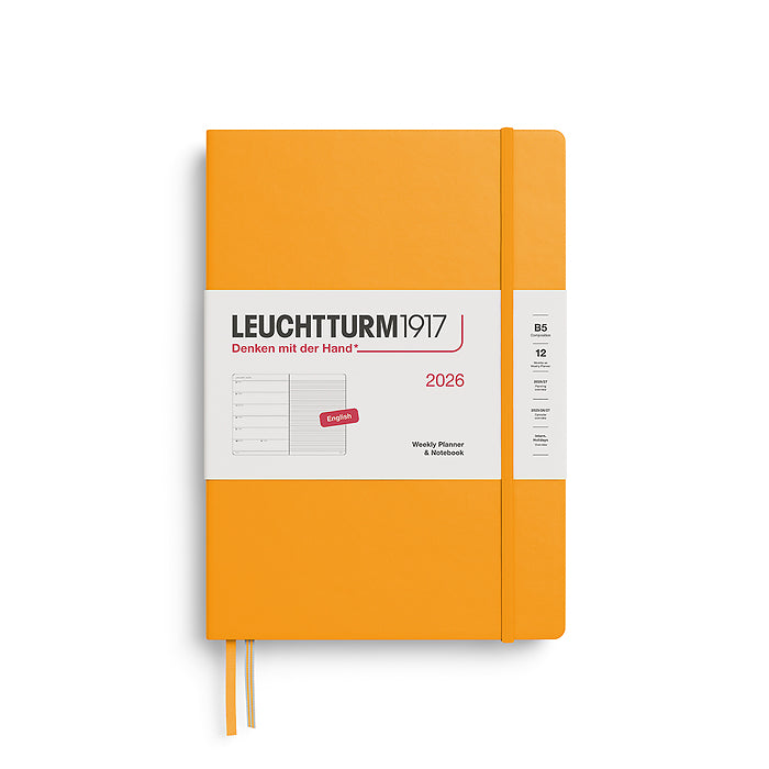 Leuchtturm 2026 B5 Hardcover Diary - Weekly Planner & Notebook