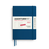 Leuchtturm 2027 A5 Hardcover Diary - Weekly Planner & Notebook (dotted)