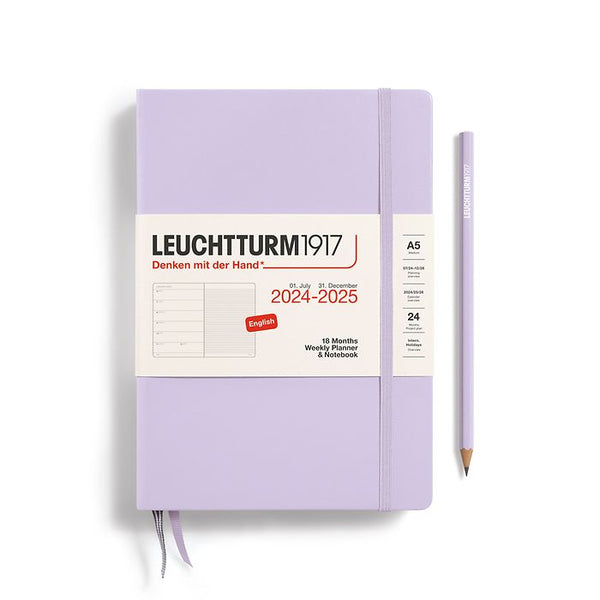 Leuchtturm 18 Month Hardcover Weekly Planner & Notebook 2024-2025