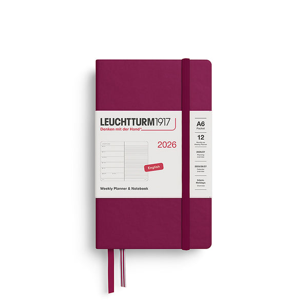 Leuchtturm 2026 A6 Hardcover Diary - Weekly Planner & Notebook