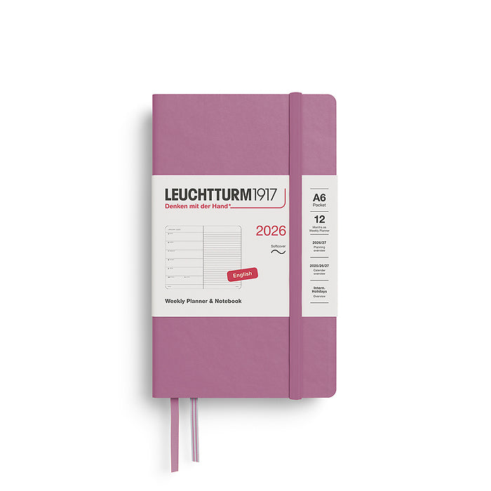 Leuchtturm 2026 A6 Softcover Diary - Weekly Planner & Notebook