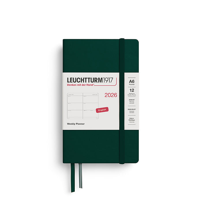Leuchtturm 2026 Hardcover Diary - Weekly Planner A6