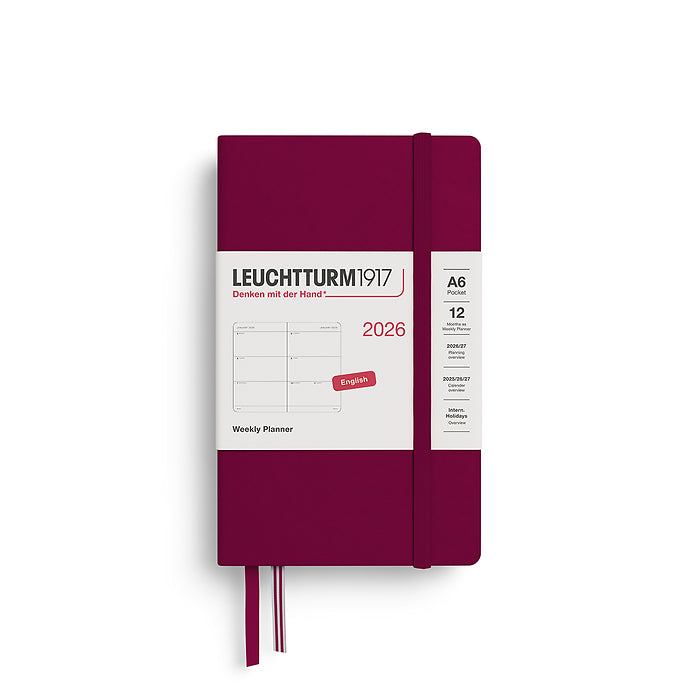 Leuchtturm 2026 Hardcover Diary - Weekly Planner A6