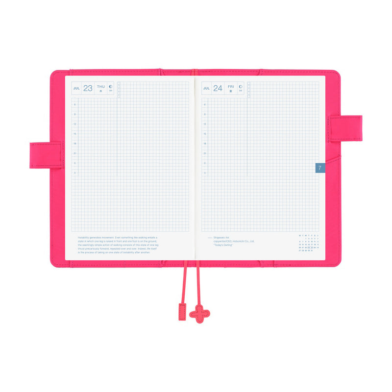 Hobonichi A5 Cover - Makoto Katsubayashi: Pink Flowers
