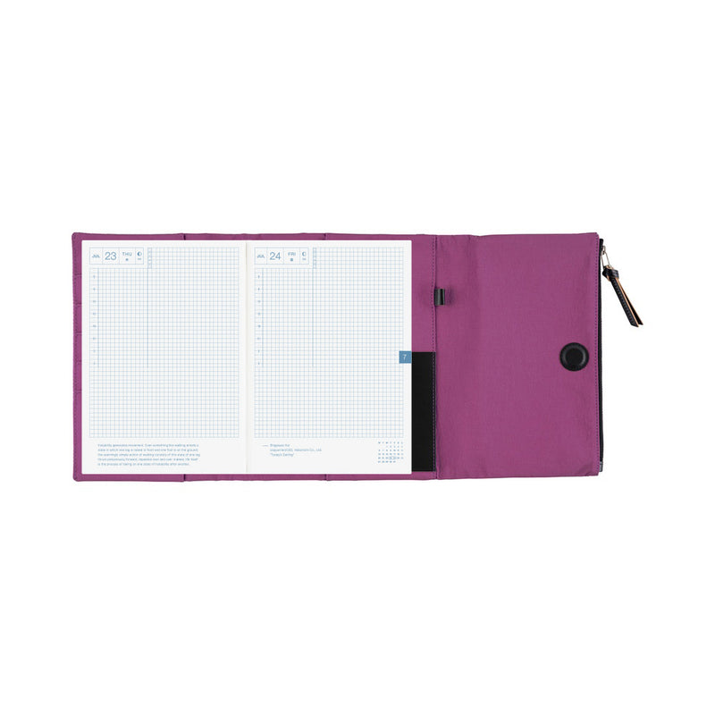 Hobonichi A5 Cover - Tragen: Purple