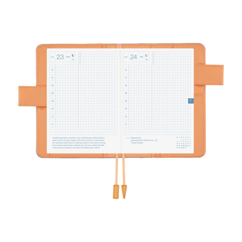 Hobonichi A6 Cover - Colors: Powder Blue Shell